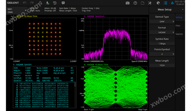 频谱分析仪SSA5000A系列信号调制分析功能宇捷弘业